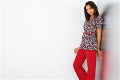 V-neck Mock Wrap Top Scrubs